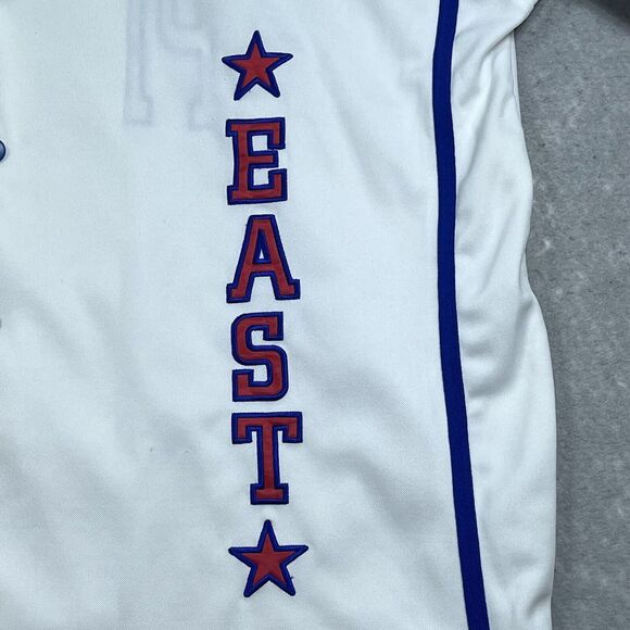 Vintage Buda Bean Sports Jersey Size Large White East Player 90's HIP HOP - Picture 7 of 13